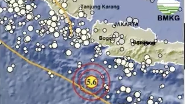 M5.6 Earthquake Hits Banten, Objects Swayed in Pandeglang