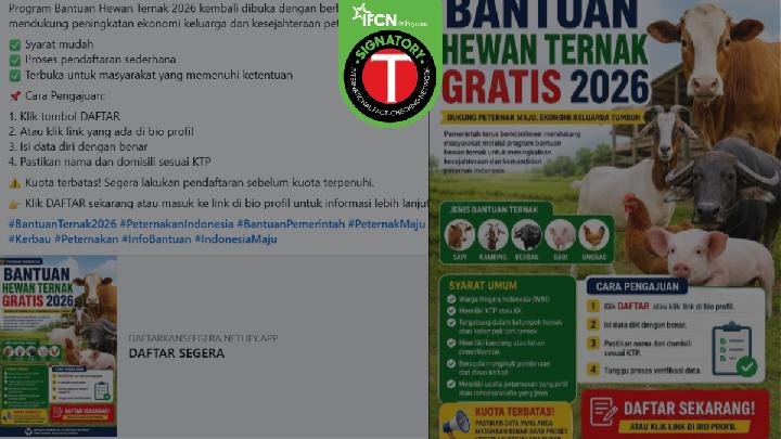Fact Check: Is Indonesia's 2026 Livestock Assistance Program Registration Real?
