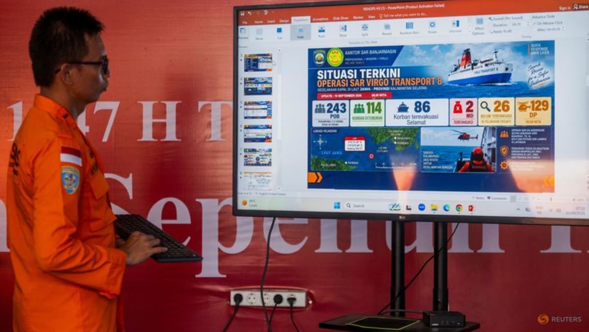 Families desperate for news as 129 still missing four days after capsize of ship in Indonesia's Java Sea