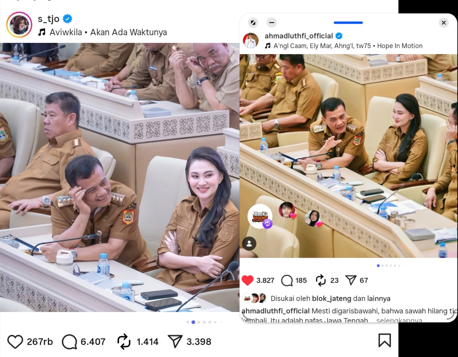 Governors Sherly and Ahmad Luthfi Spark Social Media Interest During Official Meeting