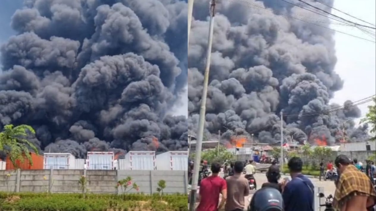 Current Situation of Warehouse Fire in Kosambi Permai, Tangerang