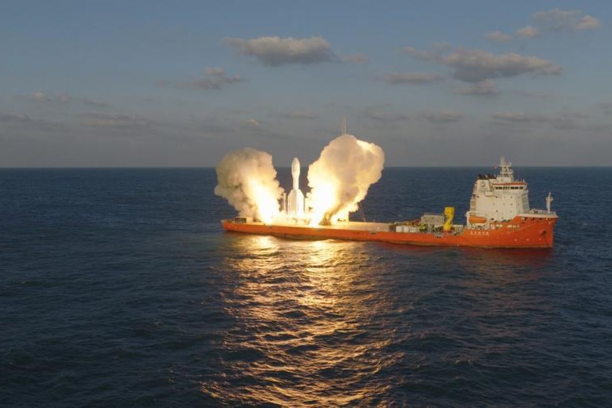China's Gravity-1 Rocket Launches New Satellites from Sea