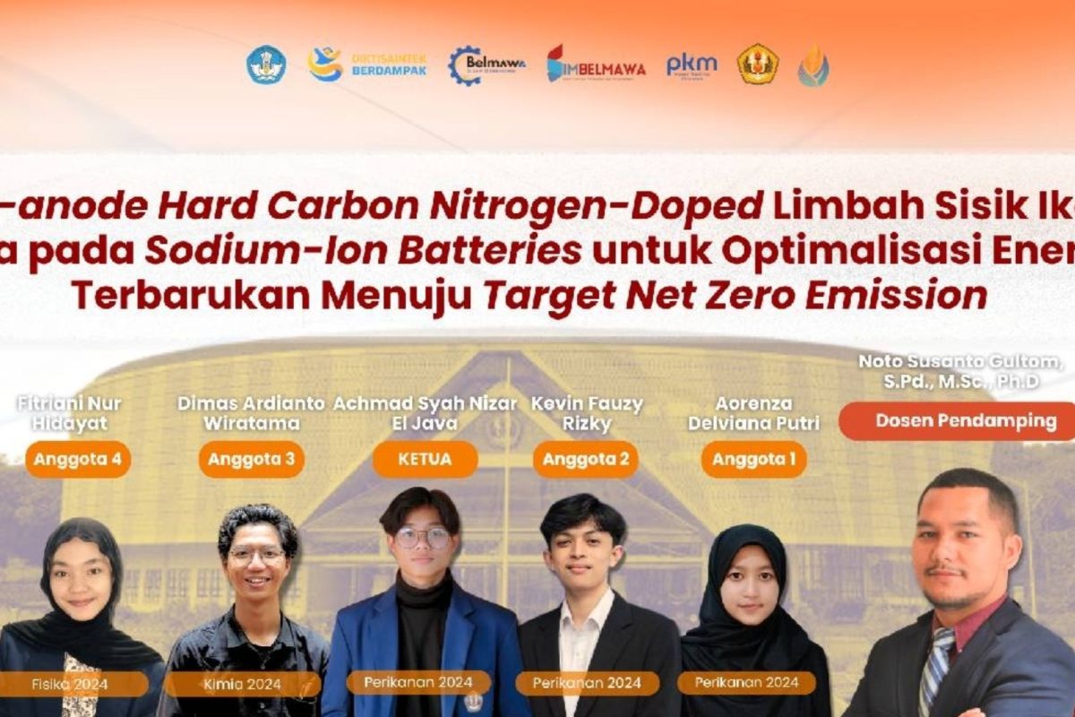 Unpad Students Transform Tilapia Scales into Sodium-Ion Battery Material