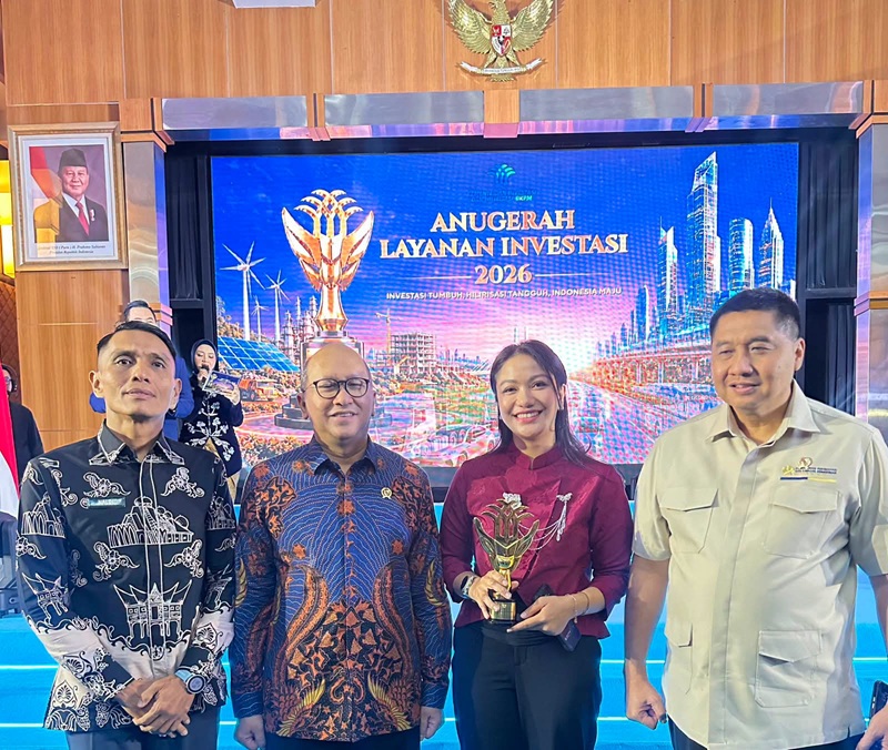 Dharmasraya Regency Named Top Performer in 2026 Investment Services Awards