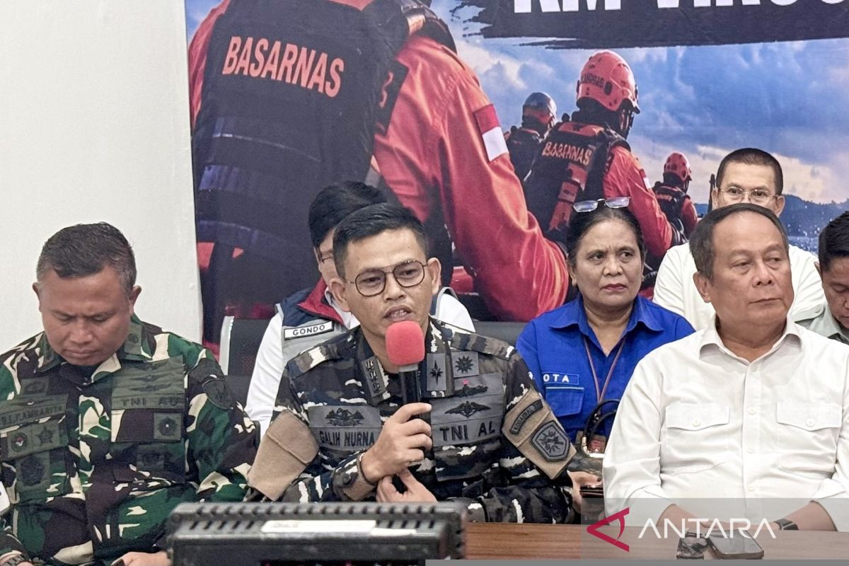 Indonesian Navy: Wreckage of KM Virgo remains visible despite being submerged