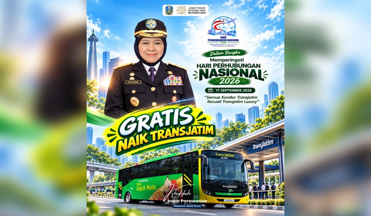 National Transport Day 2026: Governor Khofifah Announces Free Trans Jatim Services