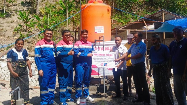 Clean Water Made Accessible: Pertamina Supports Residents Affected by NTT Earthquake