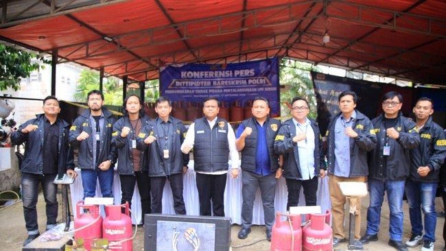 Indonesian National Police Uncover Subsidised LPG Misuse, 910 Cylinders Seized!