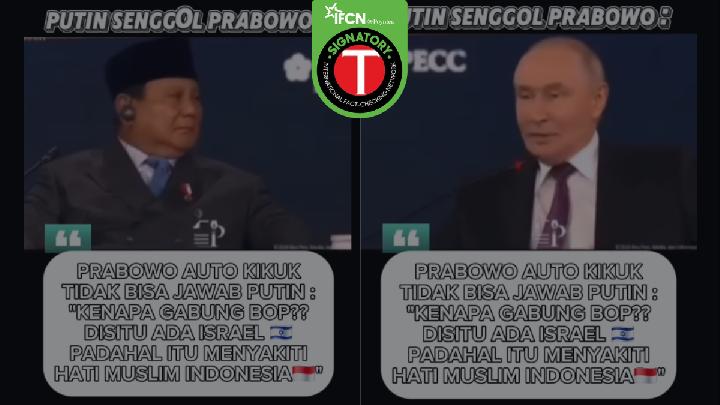 Fact Check: Did Putin Question Prabowo Over Indonesia's BoP Membership?
