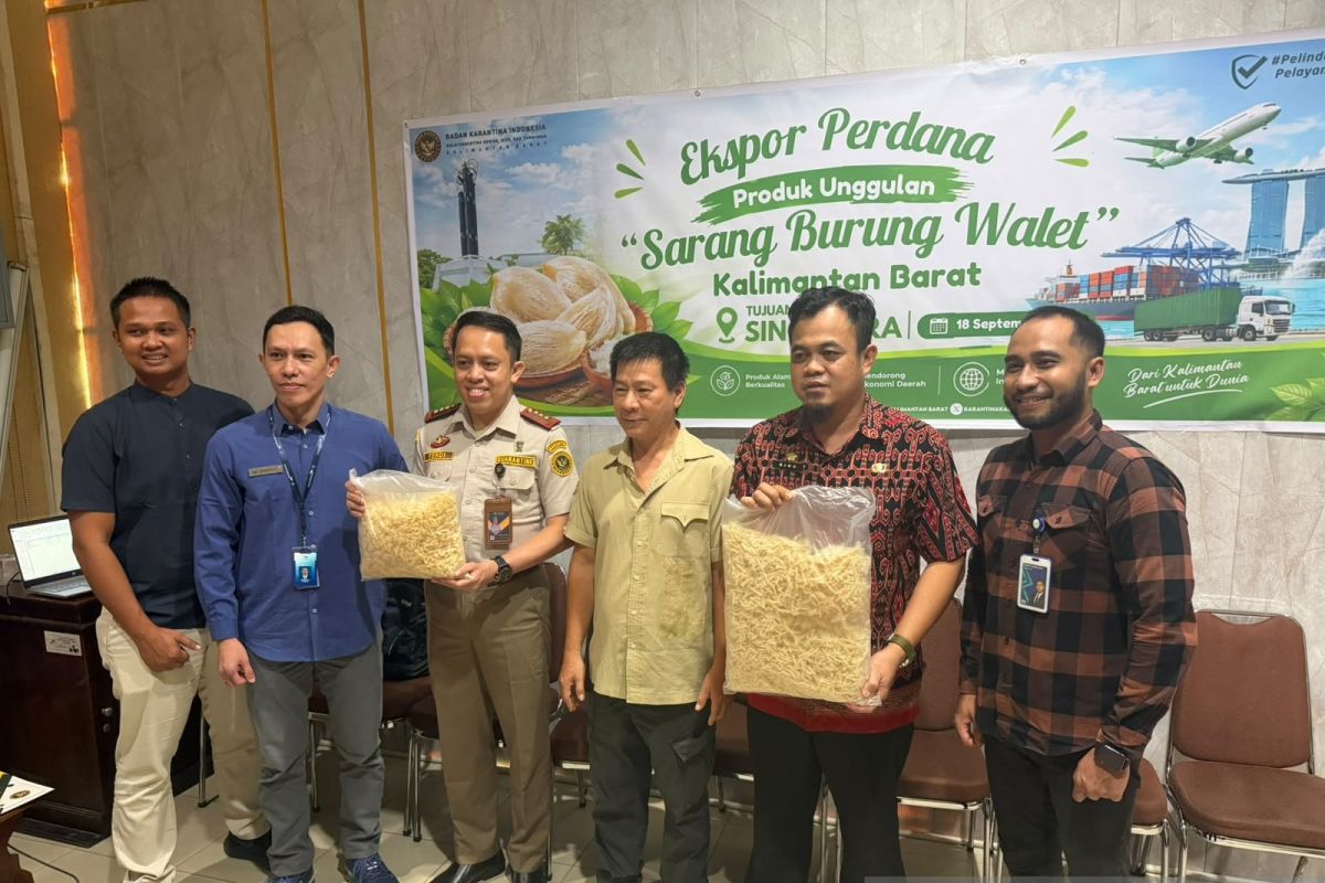 First Edible Bird's Nest Export from West Kalimantan to Singapore Worth Rp1.3 Billion