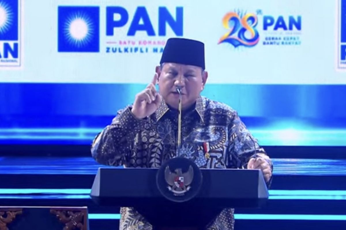 Prabowo Emphasises Loyalty and Classification of Friends at PAN Anniversary