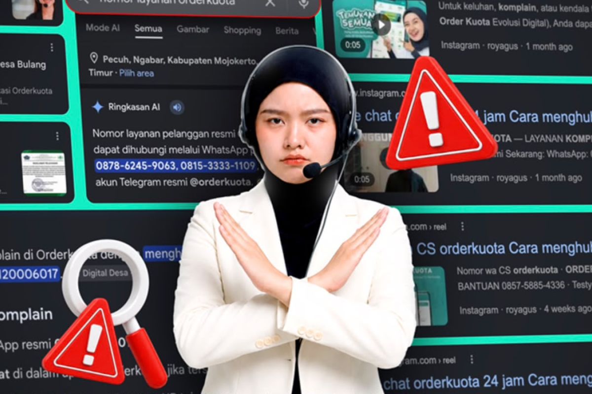 Orderkuota platform exposes fraudulent 'customer service' scams