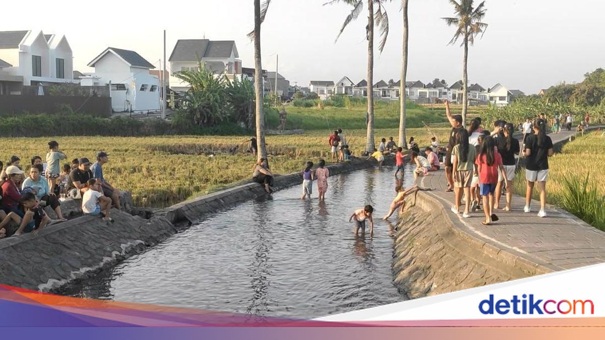 Enjoying Water Activities While Waiting for Sunset at Subak Tukad Yeh Poh Dalung