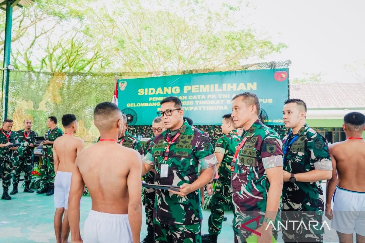 2,221 Soldier Candidates Undergo Selection at Kodam Pattimura