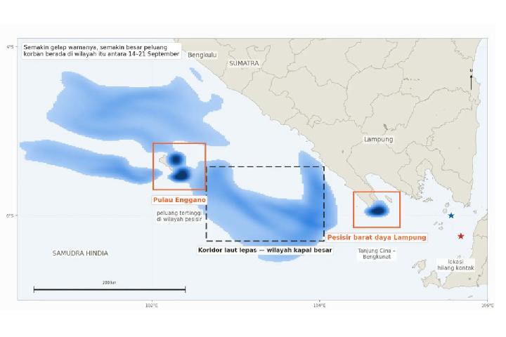 How BRIN Simulates Paths of Journalists Missing Near Anak Krakatau