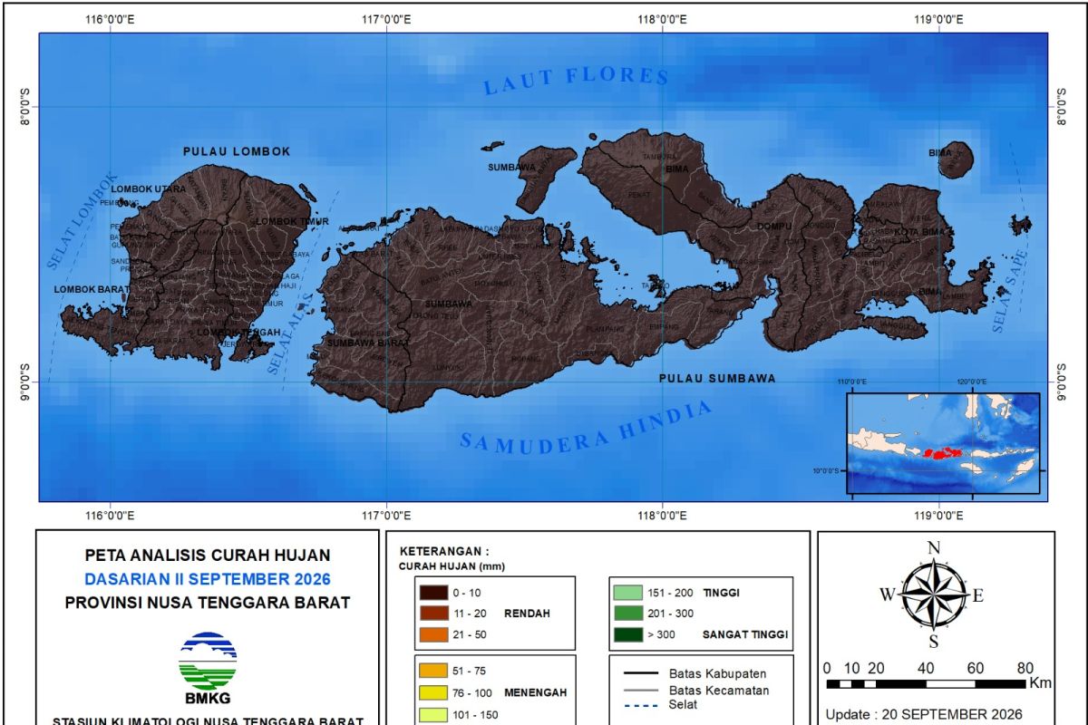 BMKG: Bima becomes epicentre of drought in NTB, 125 days without rain