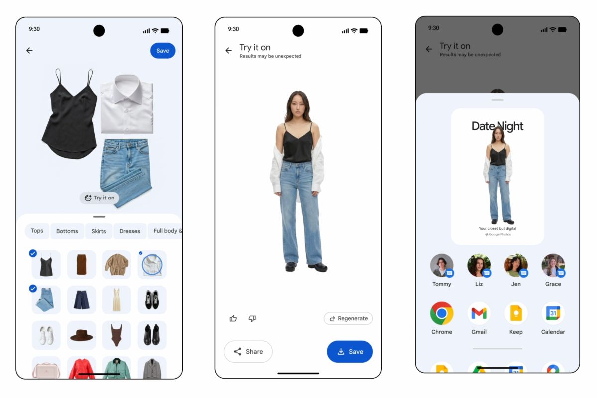 Google Photos officially introduces virtual wardrobe feature on iOS and Android