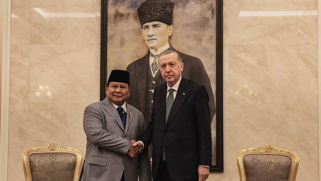 Erdogan Calls Prabowo to Discuss Trade and Defence Industry