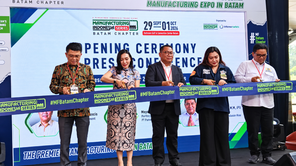 Manufacturing Indonesia Series Batam 2026 Opens, Showcasing 200 Manufacturing Technologies
