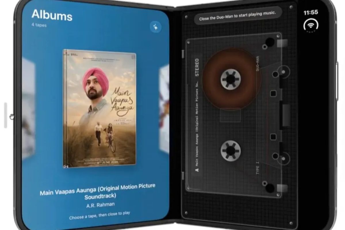 Developer Creates Walkman-style Music Player App for iPhone Duo