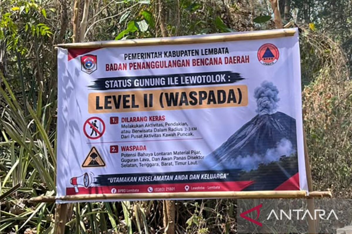 PVMBG Prohibits Tourists from Activities Within 2km Radius of Mount Lewotolok