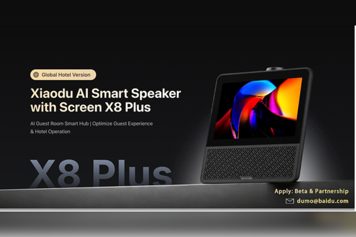 Xiaodu AI Hotel Globalization Strategy Takes Step with Launch of First AI Smart Speaker for Overseas Markets, X8 Plus
