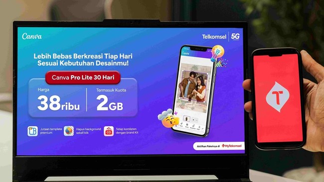 Telkomsel Introduces Canva Pro Lite Bundling Package