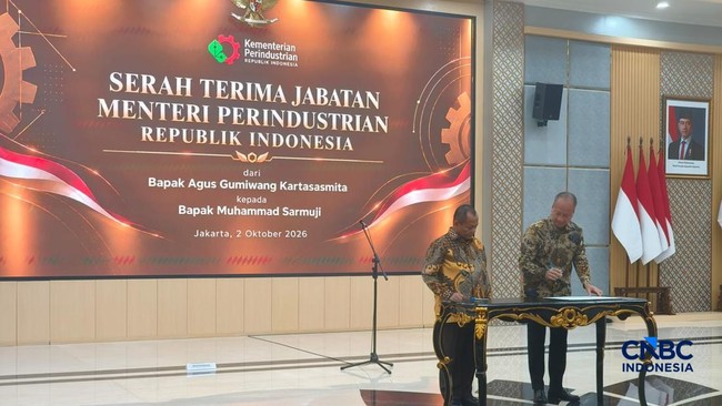 Sarmuji Officially Appointed as Minister of Industry, Replacing Agus Gumiwang