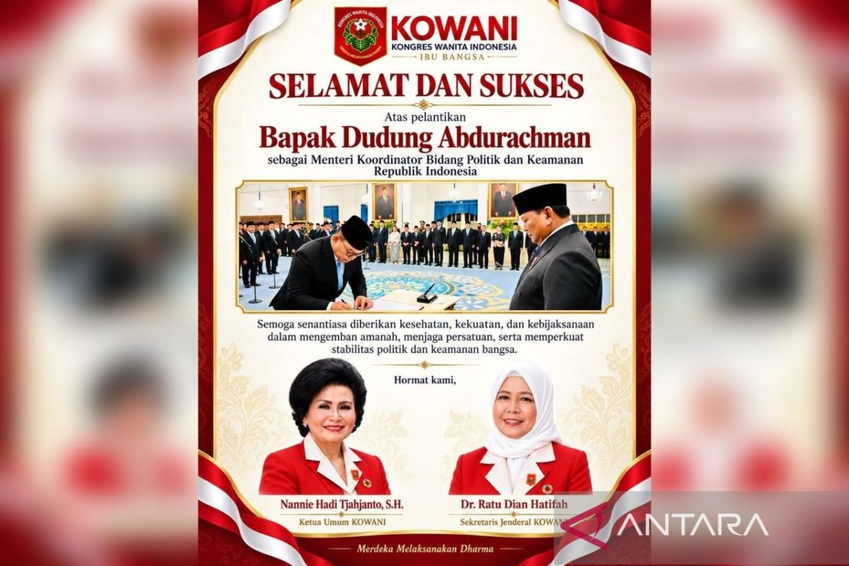 Kowani Congratulates Dudung Abdurachman on Appointment as Coordinating Minister for Political and Security Affairs