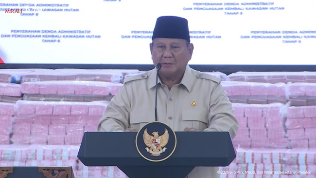 Prabowo Reveals Forest Area Task Force Has Saved Rp52 Trillion in Two Years