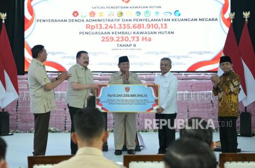 Forest Area Enforcement Task Force Deposits Rp 13.2 Trillion into State Treasury