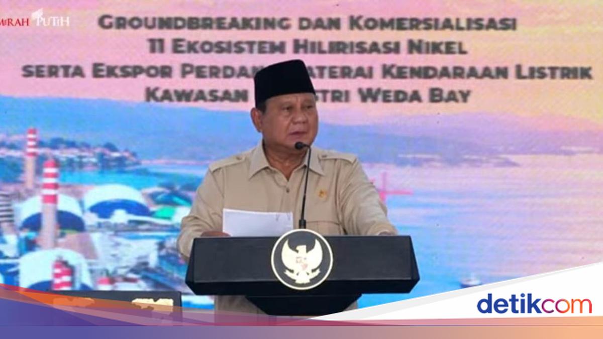 Prabowo Launches 11 Downstreaming Projects and First EV Battery Export in North Maluku