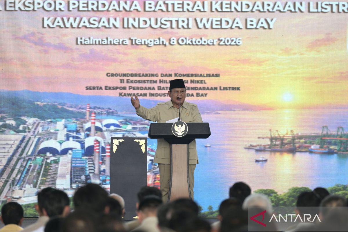 Prabowo: First Battery Export Proves Downstreaming Strategy Is Right