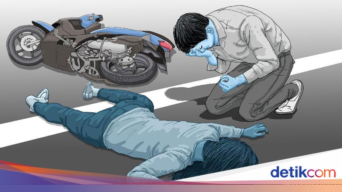 Two Men Riding Motorcycle the Wrong Way Crash into Taxi on Cijago Toll Road; One Dead